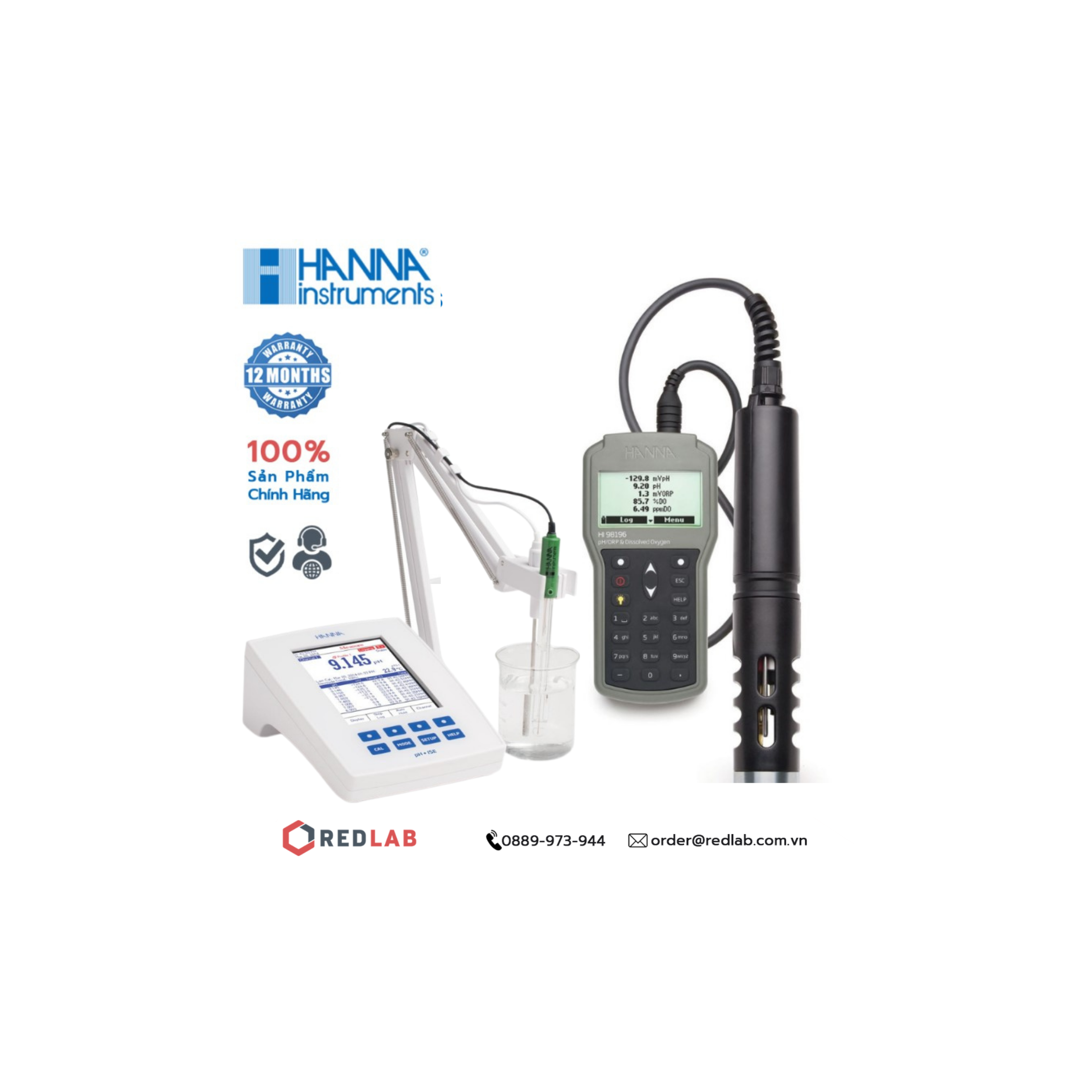MẪU MÁY HANNA ĐO ĐA CHỈ TIÊU: ĐO pH/ COD/ ORP/ NHIỆT ĐỘ/ EC/ TDS/ OXY HÒA TAN - PHẦN 1