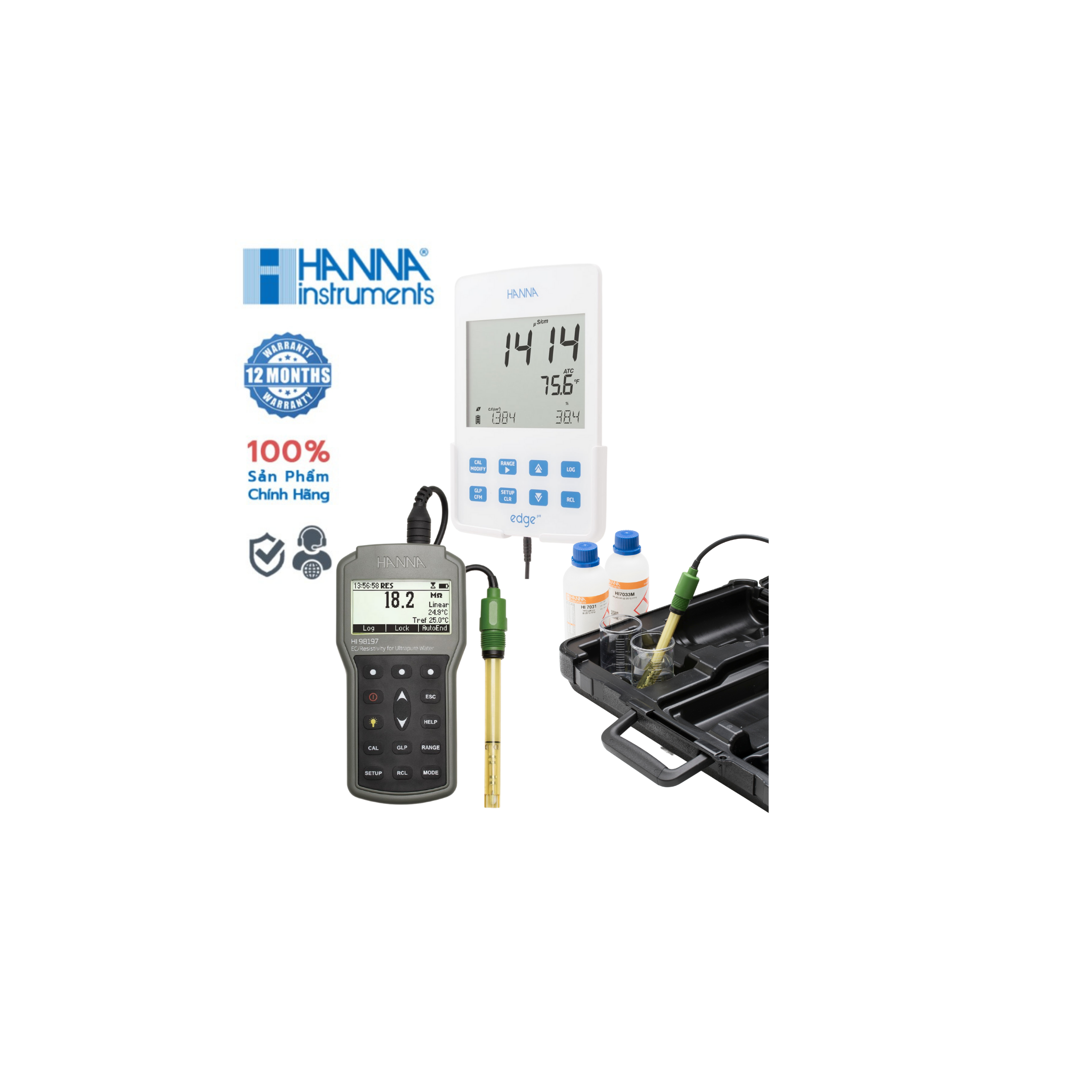 10 MẪU THIẾT BỊ HANNA ĐO ĐA CHỈ TIÊU: ĐO pH/ COD/ ORP/ NHIỆT ĐỘ/ EC/ TDS/ OXY HÒA TAN - PHẦN 2