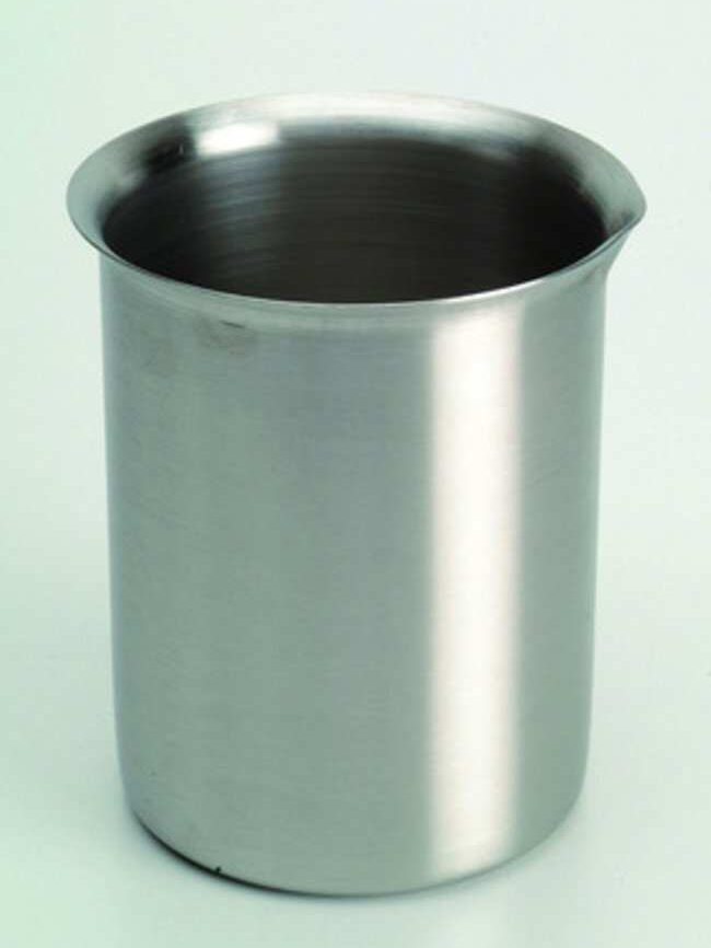 Becher kim loại - stainless steel - dụng cụ thiết yếu phòng thí nghiệm - REDLAB