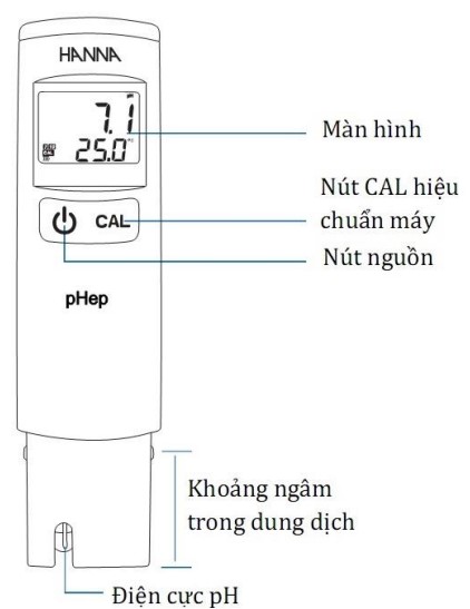 Hướng dẫn sử dụng bút đo pH/nhiệt độ Hanna H98107