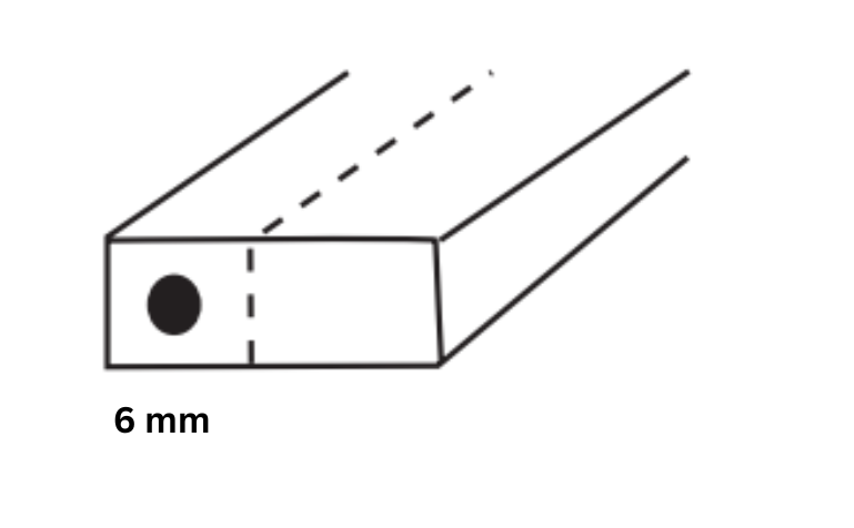 Hình 6b Vật liệu thép với mẫu được lấy từ phần khoan lỗ